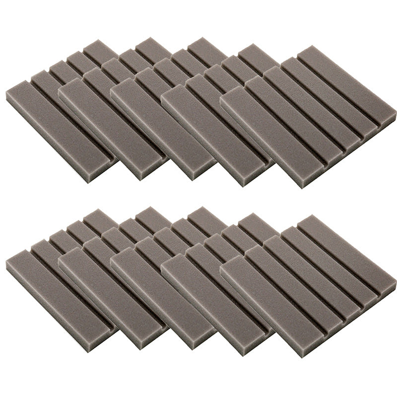Set of 10 LuxeGlow Essentials sound-absorbing cotton strips for home and kitchen acoustic treatment, shown in the image.