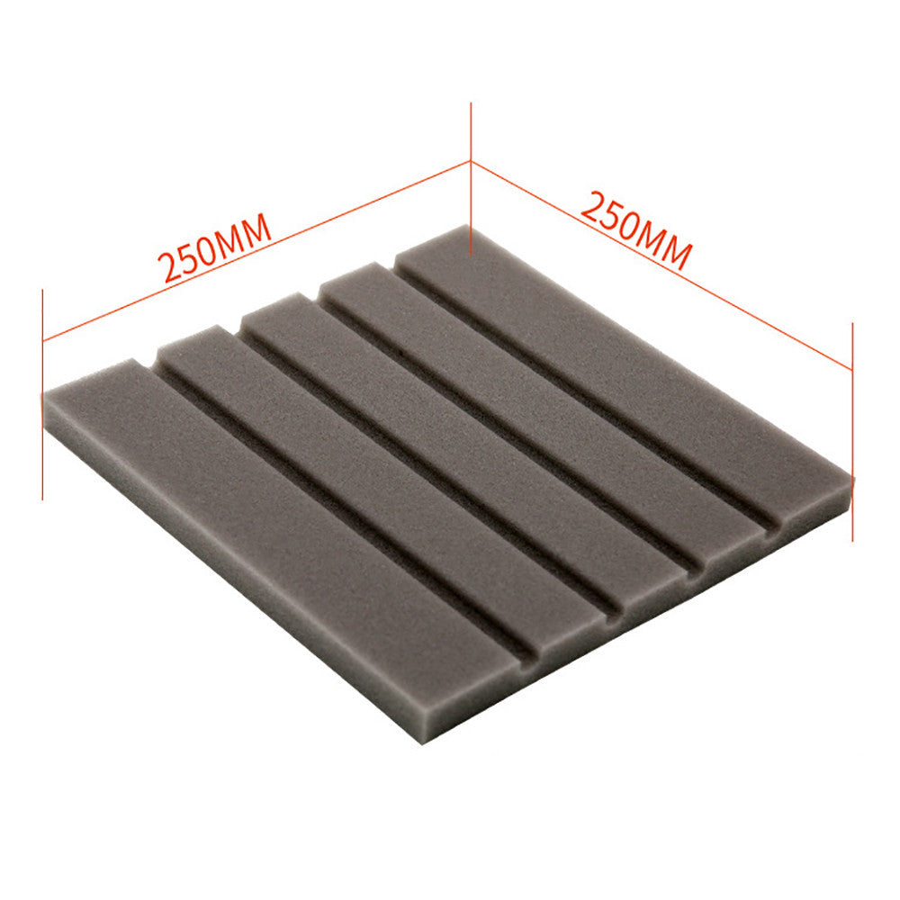 Set of 10 LuxeGlow Essentials sound-absorbing cotton strips for home and kitchen acoustic treatment, shown in the image.