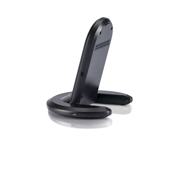 PureGlow wireless charging stand designed for baby care, with a sleek, compact design and charging pad visible in the image.