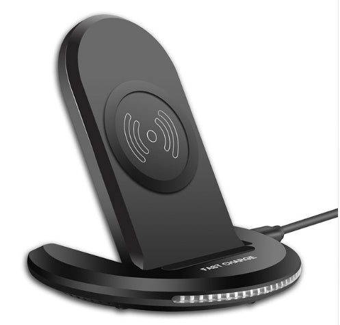 PureGlow wireless charging stand for baby care, with a sleek design and space for charging baby devices or accessories.