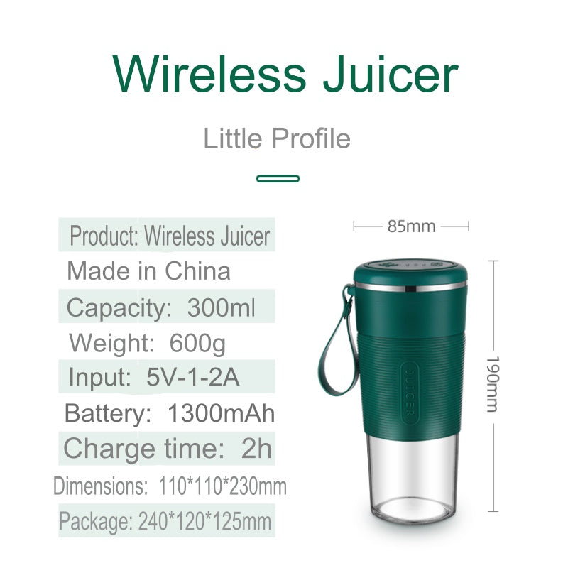 PureGlow portable baby care blender with compact design, showing a small blender with baby food in a clean kitchen setting.