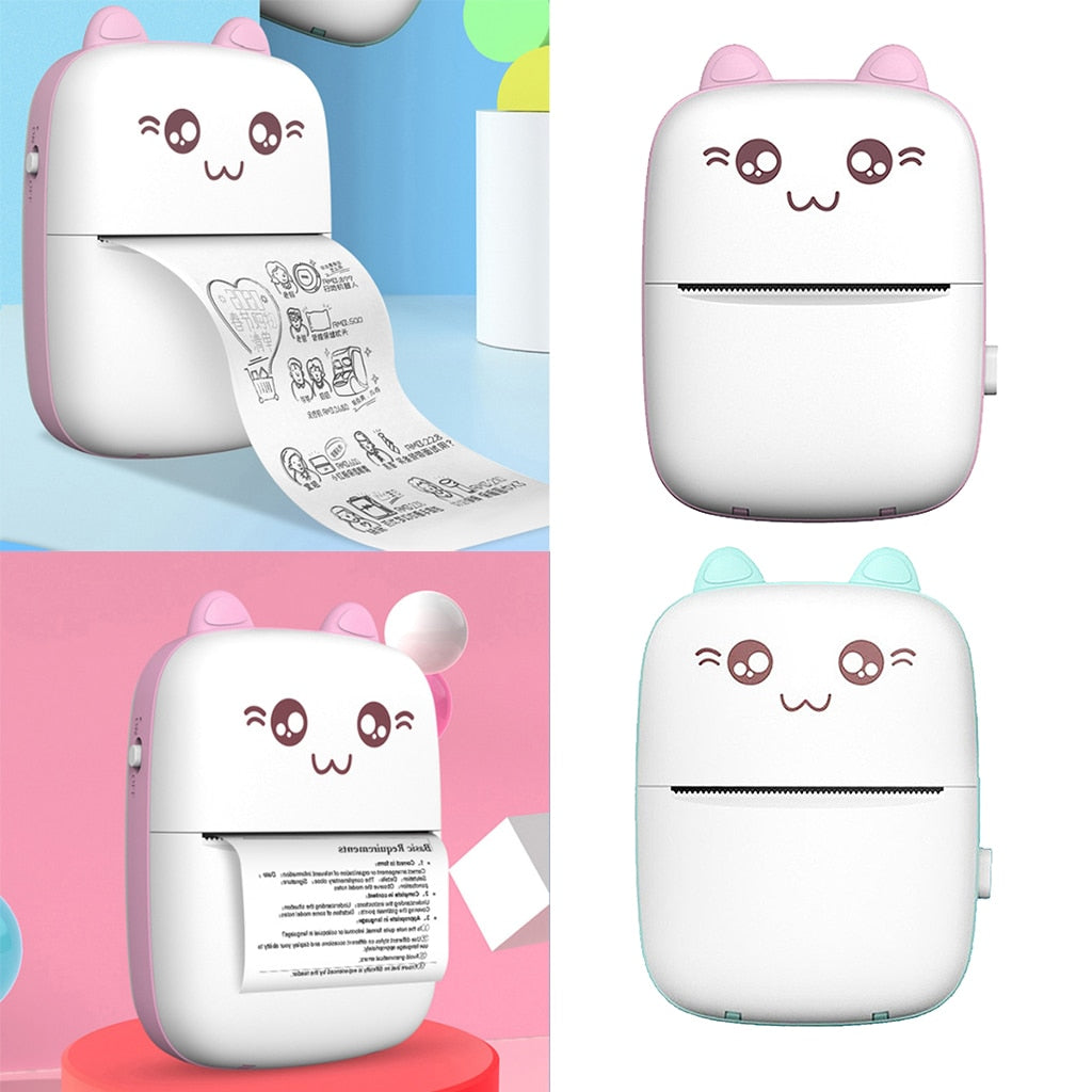 PureGlow portable mini Bluetooth WiFi pocket printer for mobile phones, ideal for printing photos, notes, and labels on the go.