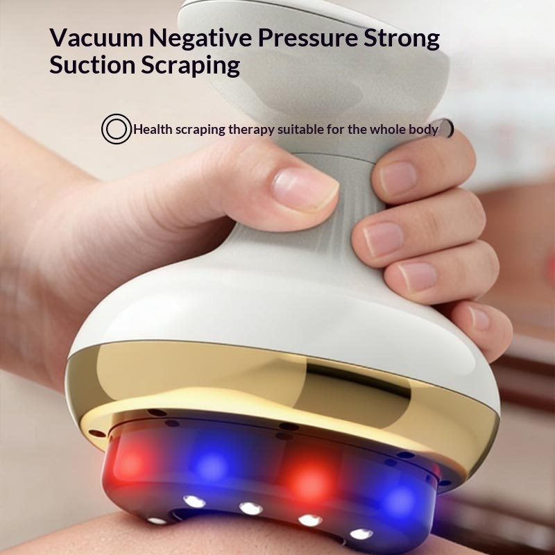 LuxeGlow Essentials Electric Gua Sha Board for facial and body massage, featuring cupping and meridian therapy for health and wellness.