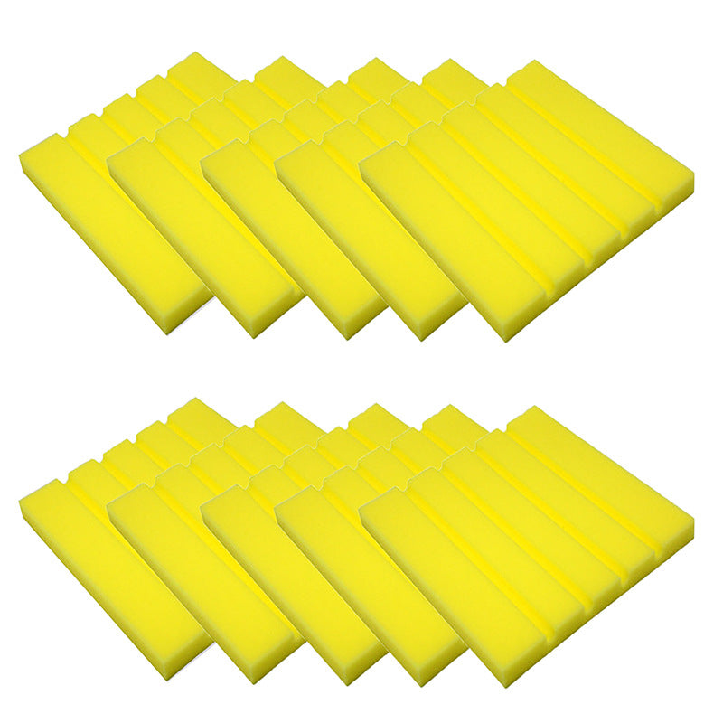 Set of 10 LuxeGlow Essentials sound-absorbing cotton strips for home and kitchen soundproofing and noise reduction.