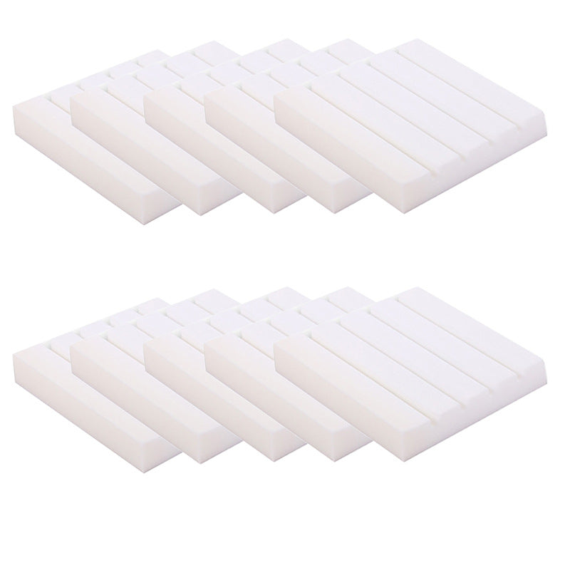 Set of 10 LuxeGlow Essentials sound-absorbing cotton strips for home and kitchen acoustic treatment.