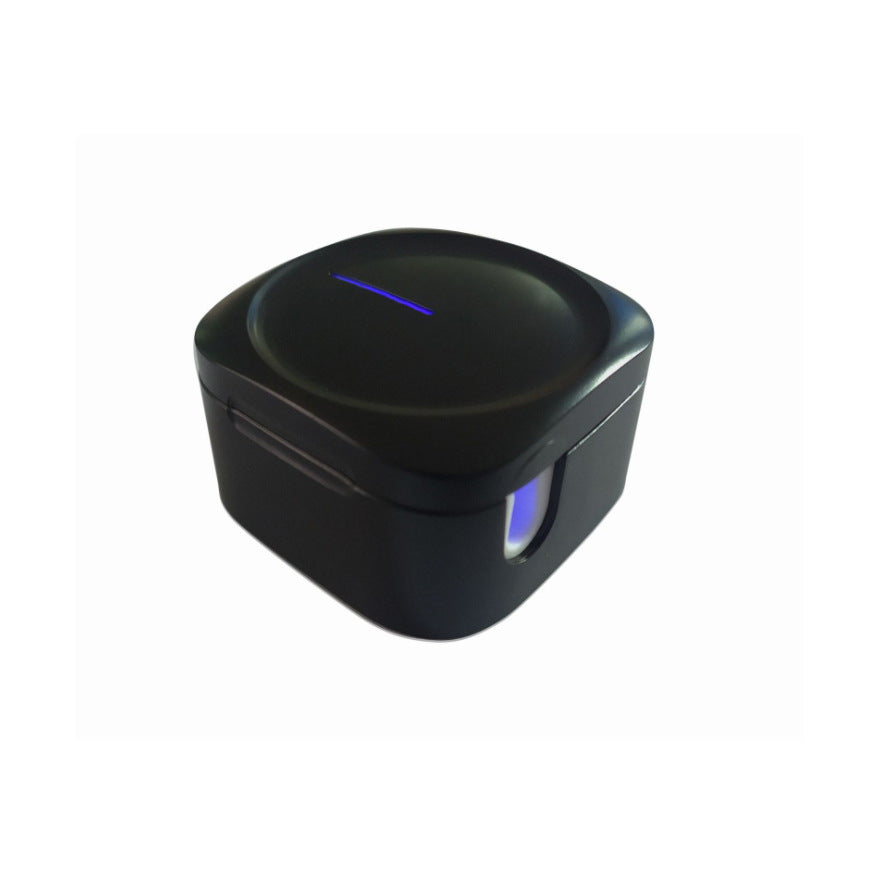 PureGlow UV toothbrush sterilizer box for oral care, with a compact design and LED UV light for sanitizing toothbrushes.