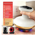 LuxeGlow Essentials electric Gua Sha board and cupping device for facial and body massage, featuring sleek design and ergonomic handle.