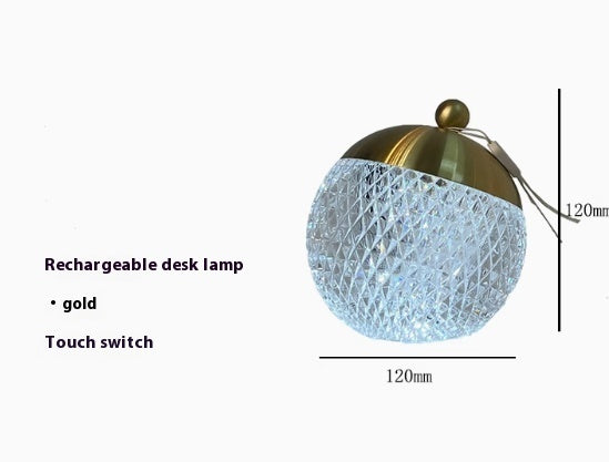 LuxeGlow Essentials portable small night lamp with modern minimalist design, dimmable for ambient atmosphere lighting.