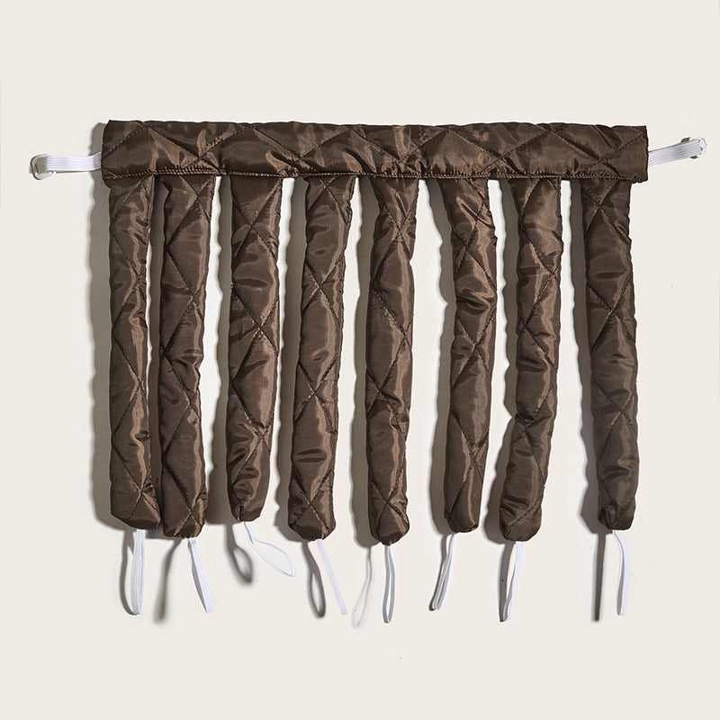 PureGlow heatless curling rod ribbon headband for hair accessories, showing the soft, flexible, and stylish design in use.