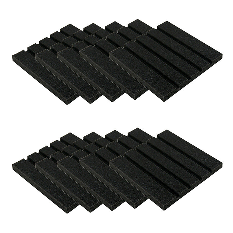 Set of 10 LuxeGlow Essentials sound-absorbing cotton strips for home and kitchen acoustic treatment, shown in a close-up image.