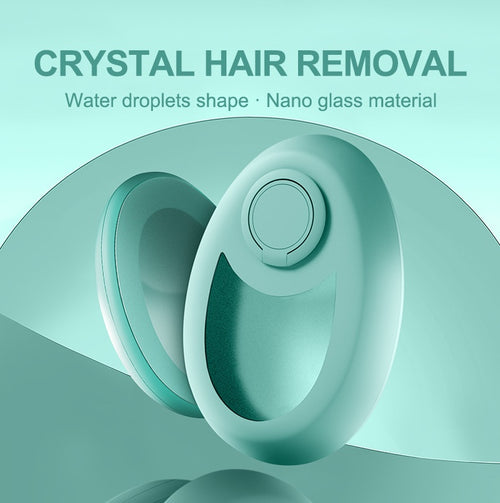LuxeGlow Essentials crystal hair removal magic eraser for women and men, physical exfoliating tool for painless hair removal on legs, back, arms.