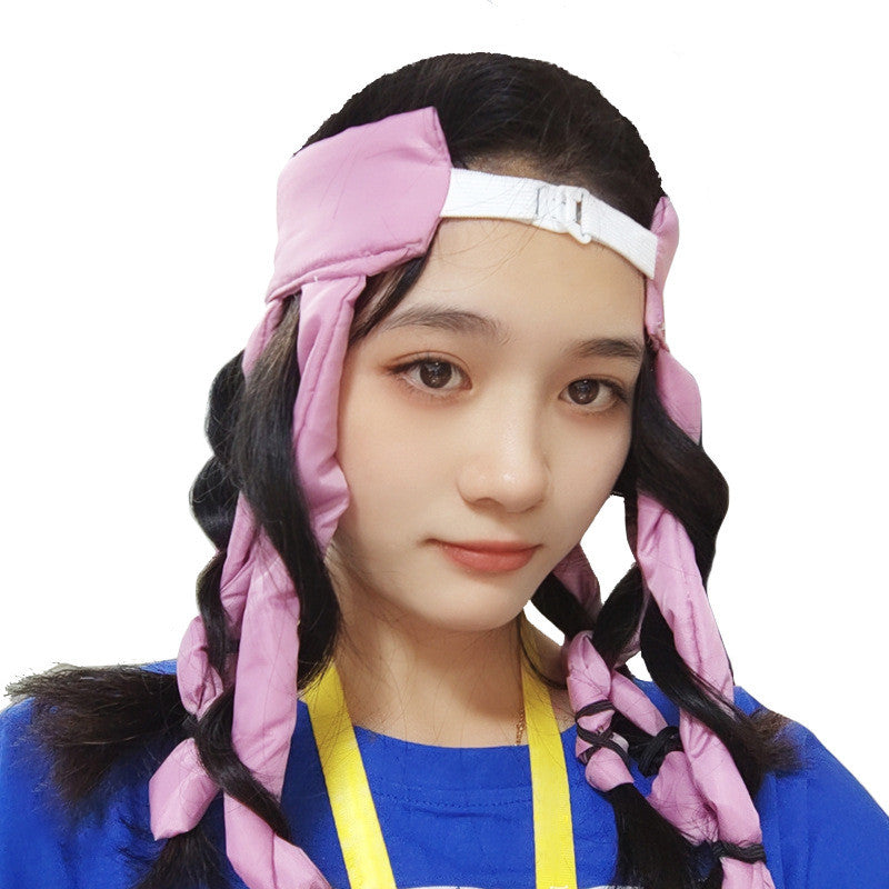 PureGlow heatless curling rod ribbon headband for hair accessories, soft fabric, and flexible design for gentle, damage-free curls.