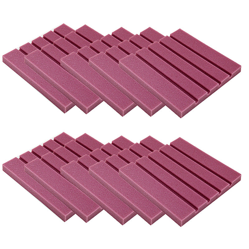 Set of 10 LuxeGlow Essentials sound-absorbing cotton strips for home and kitchen, shown in various neutral colors.