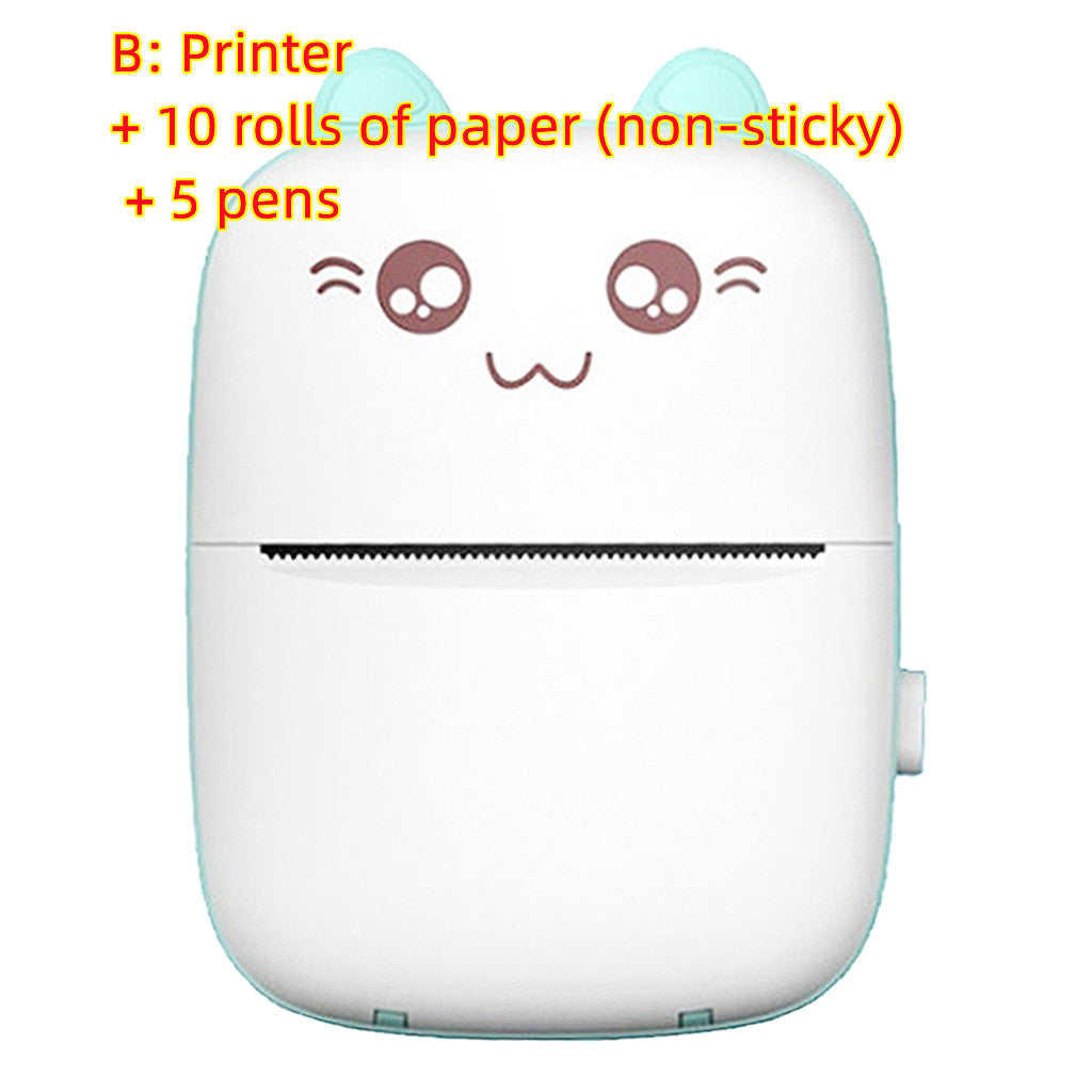 PureGlow portable mini Bluetooth WiFi label printer for baby care, printing photos and notes from mobile phones.