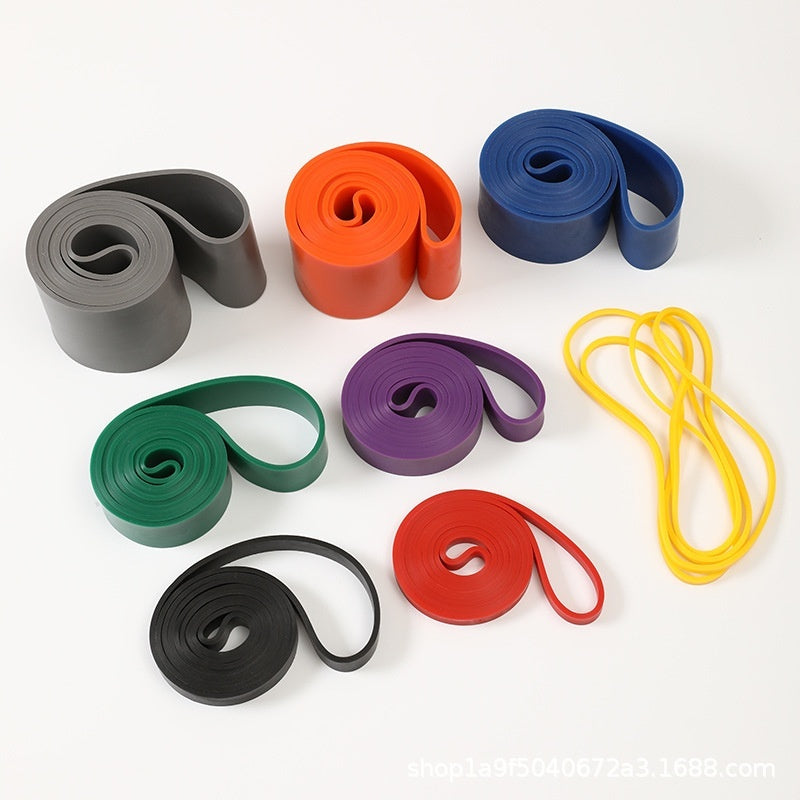 PureGlow fitness resistance bands set with colorful elastic workout accessories for strength training and flexibility exercises.