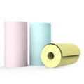 PureGlow portable mini Bluetooth WiFi baby care printer showing compact design with printed notes and labels on a white background.