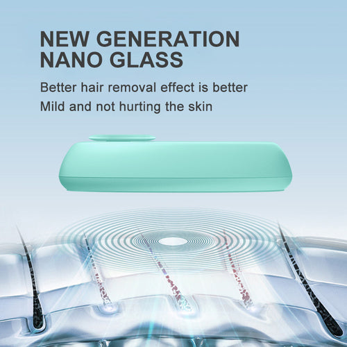LuxeGlow Essentials Crystal Hair Removal Magic Eraser, exfoliating tool for painless hair removal on legs, back, arms for women and men.