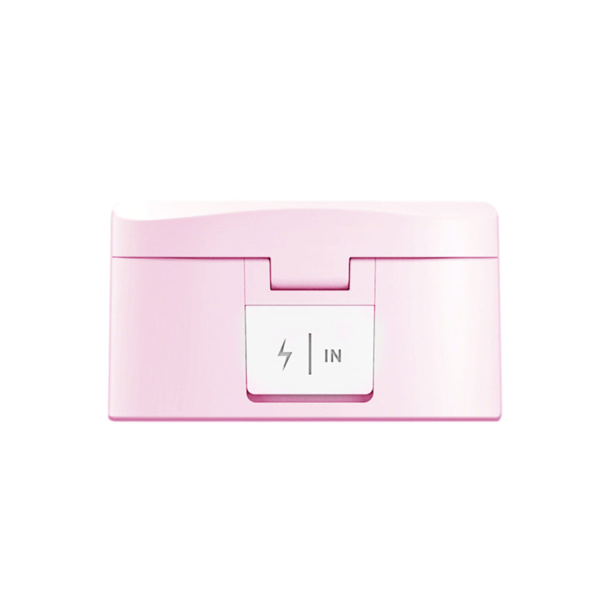 PureGlow UV toothbrush sterilizer box for oral care, showing a sleek white sterilizer with toothbrush inside for hygienic cleaning.