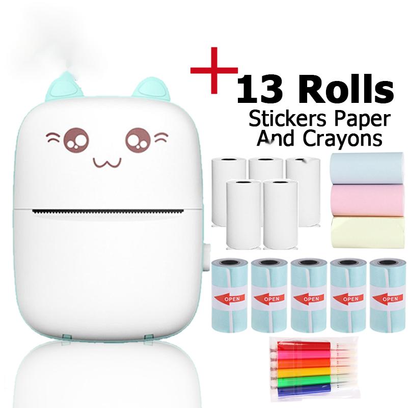 PureGlow portable mini Bluetooth WiFi pocket printer printing mobile phone photos and notes for baby care and labeling.